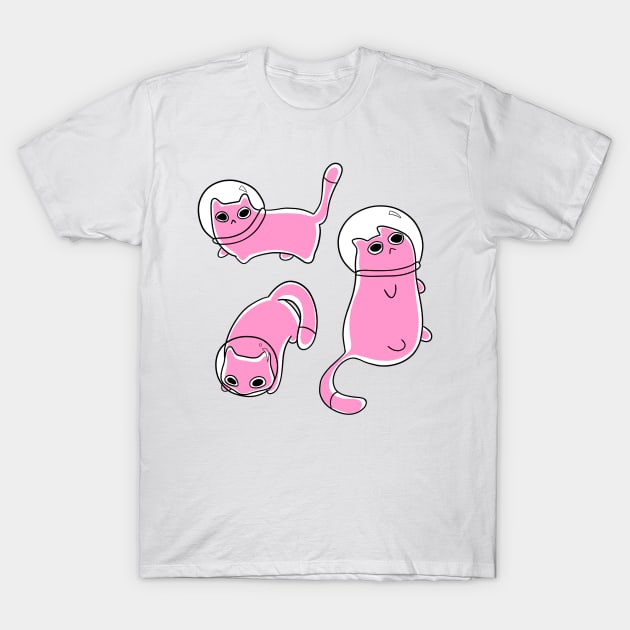 Astro cats T-Shirt by cmxcrunch